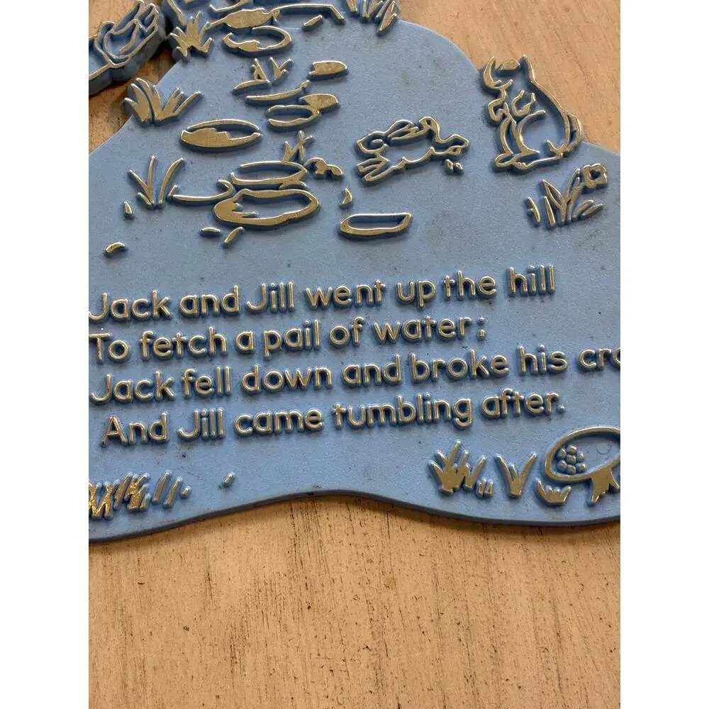 Nursery Rhyme Self Adhesive Plaques - Invicta Plastics 1969, England
